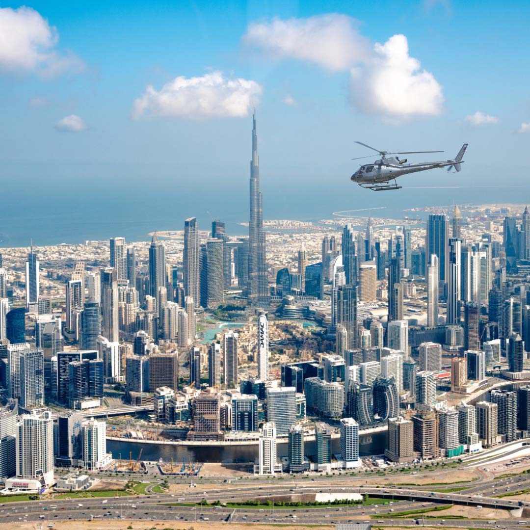 Burj Khalifa from the air