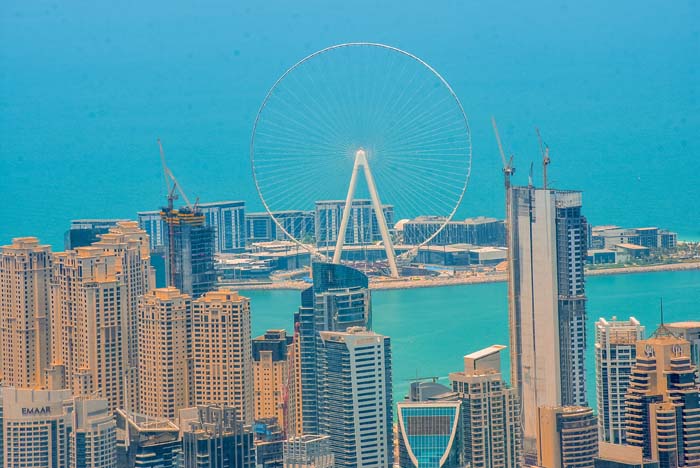 Dubai Marina from the air